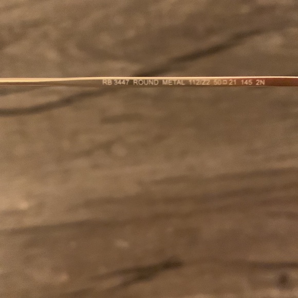 Raybans pink glasses with gold frames RB3447 - Picture 4 of 4